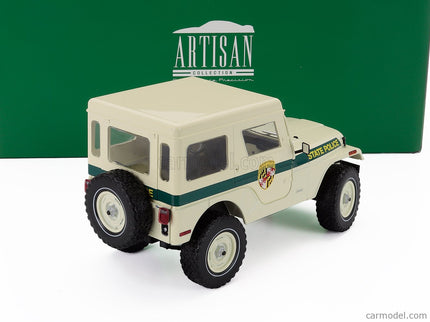 Jeep CJ-5 Maryland State Police 1983 1:18 Greenlight béžová zelená