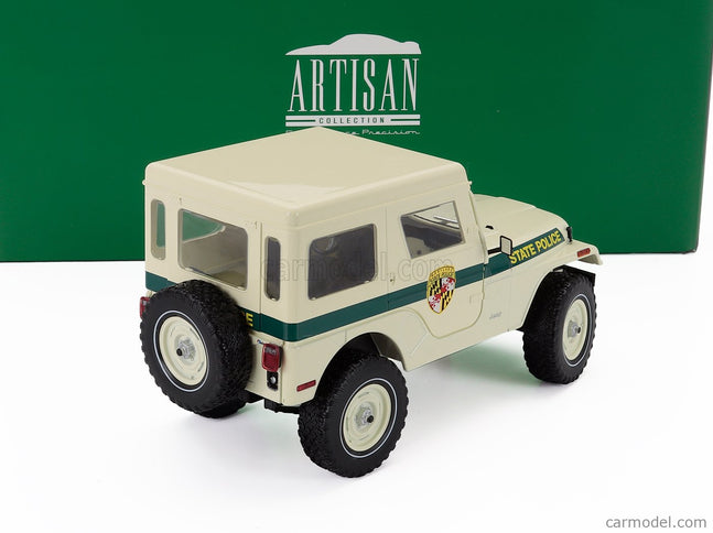 Jeep CJ-5 Maryland State Police 1983 1:18 Greenlight béžová zelená