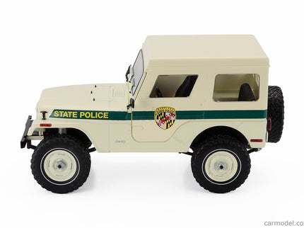 Jeep CJ-5 Maryland State Police 1983 1:18 Greenlight béžová zelená