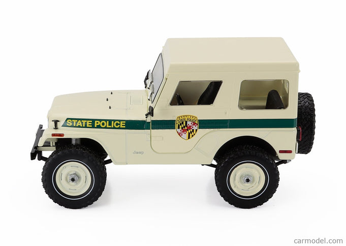 Jeep CJ-5 Maryland State Police 1983 1:18 Greenlight béžová zelená