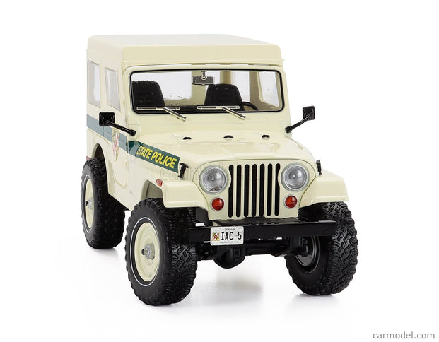 Jeep CJ-5 Maryland State Police 1983 1:18 Greenlight béžová zelená