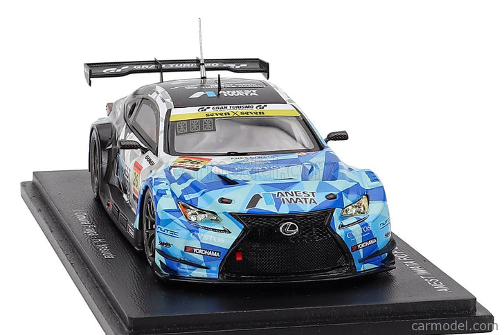 Lexus RC F GT3 Team Anest Iwata Racing N°26 GT300 Class Super GT 2025 Igor Fraga - Hironobu Yasuda 1:43 Spark Model modrá biela čierna