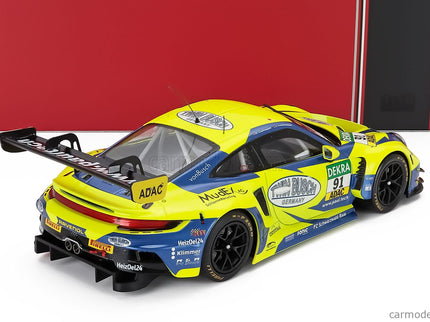 Porsche 911 992 GT3 R Team Joos N°91 Adac GT Masters 2024 Johannes Kapfinger - Michael Kapfinger 1:18 IXO Models žltá modrá