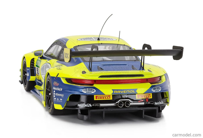 Porsche 911 992 GT3 R Team Joos N°91 Adac GT Masters 2024 Johannes Kapfinger - Michael Kapfinger 1:18 IXO Models žltá modrá