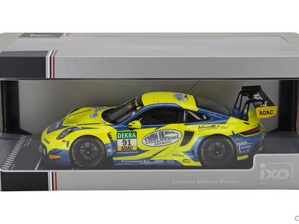 Porsche 911 992 GT3 R Team Joos N°91 Adac GT Masters 2024 Johannes Kapfinger - Michael Kapfinger 1:18 IXO Models žltá modrá