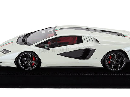 Lamborghini Countach Lpi 800-4 Italian Livery 2021 1:18 MR Models biela Italian Flag