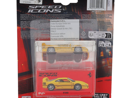 Ferrari F40 1987 1:64 Maisto žltá