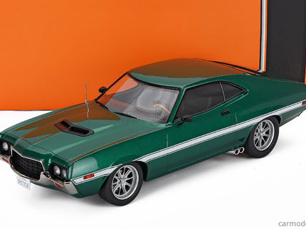Ford Gran Torino Coupe 1972 1:18 IXO Models zelená metalická biela