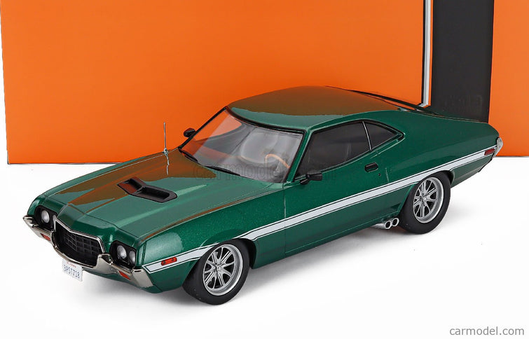 Ford Gran Torino Coupe 1972 1:18 IXO Models zelená metalická biela