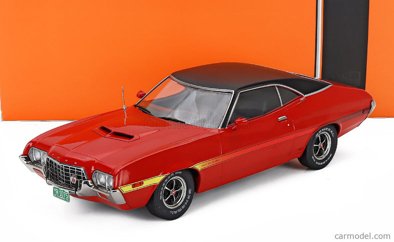 Ford Gran Torino Coupe 1972 1:18 IXO Models červená čierna