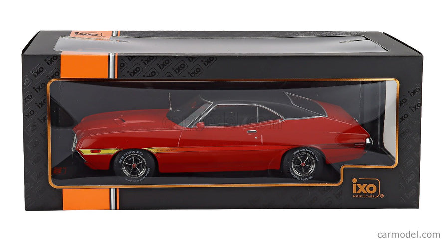 Ford Gran Torino Coupe 1972 1:18 IXO Models červená čierna
