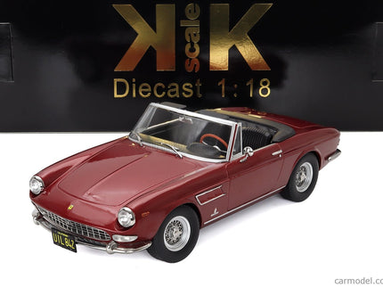 Ferrari 275 GTS Pininfarina Spider Personal Car Steve Mcqueen 1964 1:18 KK Scale červená metalická