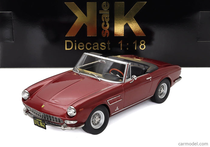 Ferrari 275 GTS Pininfarina Spider Personal Car Steve Mcqueen 1964 1:18 KK Scale červená metalická