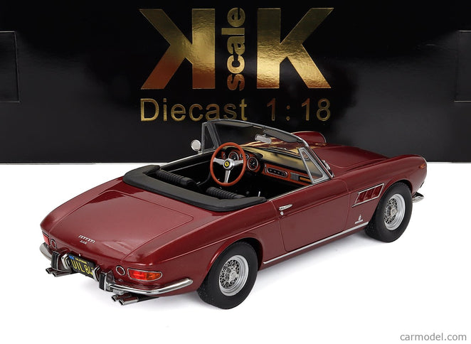 Ferrari 275 GTS Pininfarina Spider Personal Car Steve Mcqueen 1964 1:18 KK Scale červená metalická