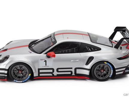 Porsche 911 992 GT3 Cup Track Experience N°1 Coupe 2023 1:18 IXO Models strieborná červená
