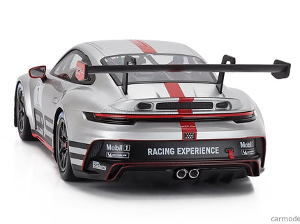 Porsche 911 992 GT3 Cup Track Experience N°1 Coupe 2023 1:18 IXO Models strieborná červená