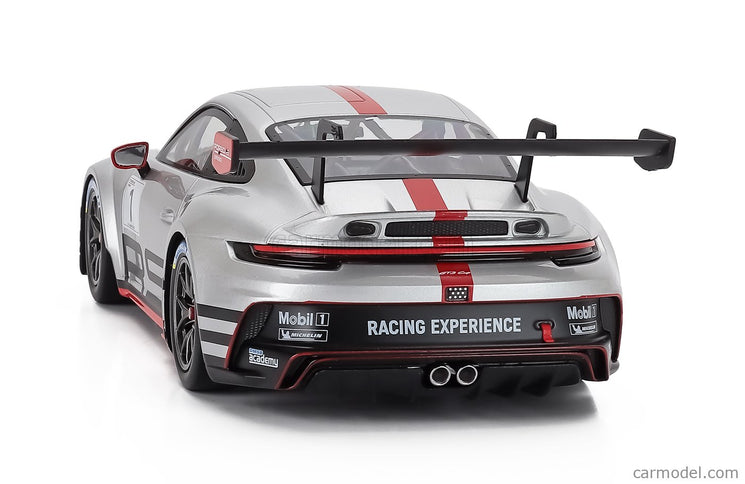 Porsche 911 992 GT3 Cup Track Experience N°1 Coupe 2023 1:18 IXO Models strieborná červená