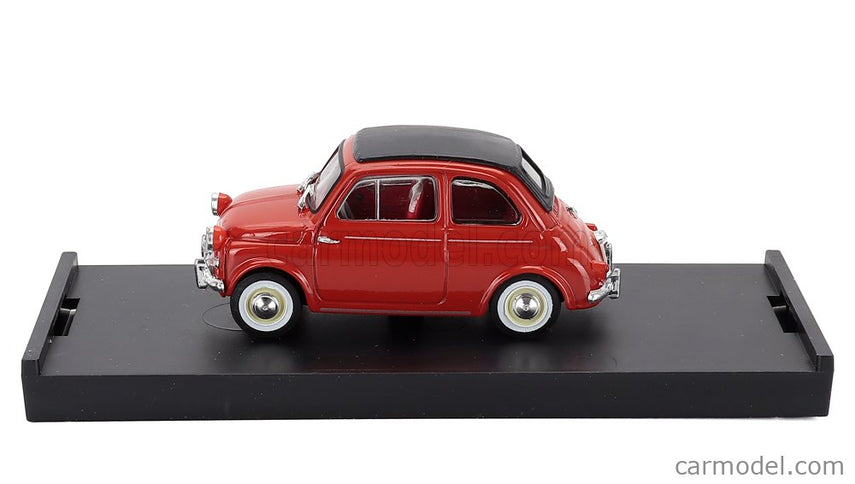 Fiat 500 Nuova Closed 1958 1:43 Brumm červená - červená