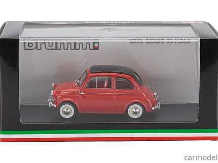 Fiat 500 Nuova Closed 1958 1:43 Brumm červená - červená
