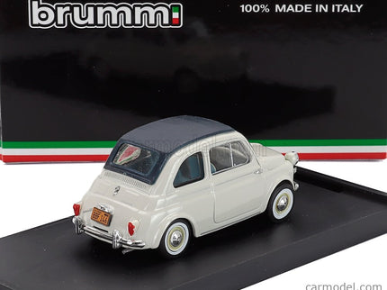 Fiat 500 Nuova Closed 1958 1:43 Brumm sivá Chiaro - svetlosivá