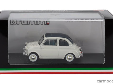 Fiat 500 Nuova Closed 1958 1:43 Brumm sivá Chiaro - svetlosivá