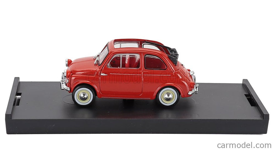Fiat 500 America Aperta Open 1958 1:43 Brumm červená - červená