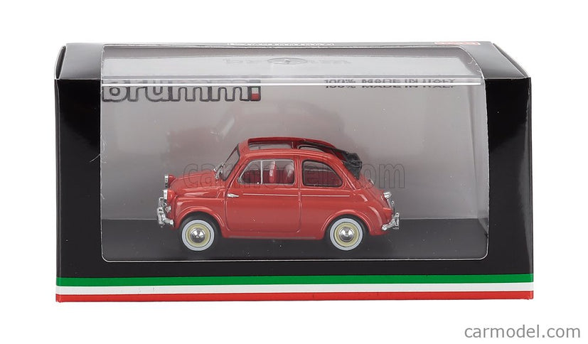 Fiat 500 America Aperta Open 1958 1:43 Brumm červená - červená