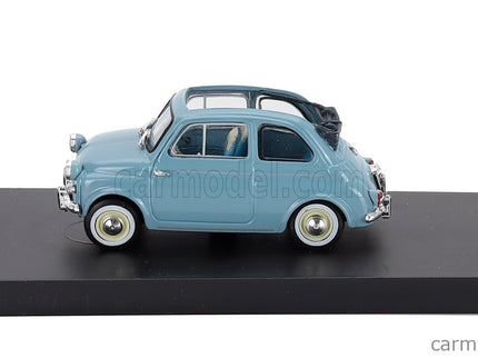 Fiat 500 America Aperta Open 1958 1:43 Brumm bledomodrá Chiaro - svetlomodrá