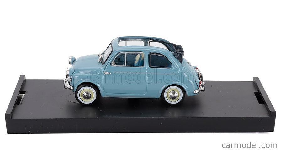 Fiat 500 America Aperta Open 1958 1:43 Brumm bledomodrá Chiaro - svetlomodrá