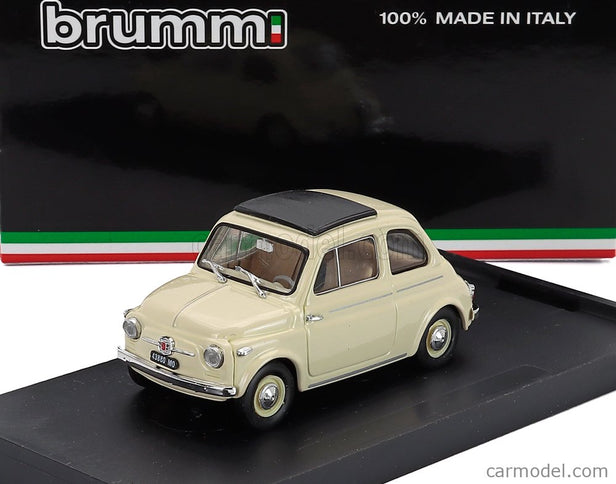 Fiat 500 Nuova Chiusa Closed 1959 1:43 Brumm slonovinová - Avorio