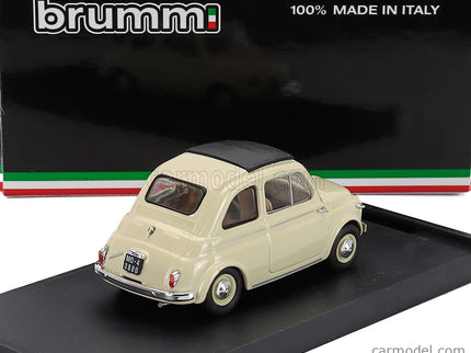 Fiat 500 Nuova Chiusa Closed 1959 1:43 Brumm slonovinová - Avorio