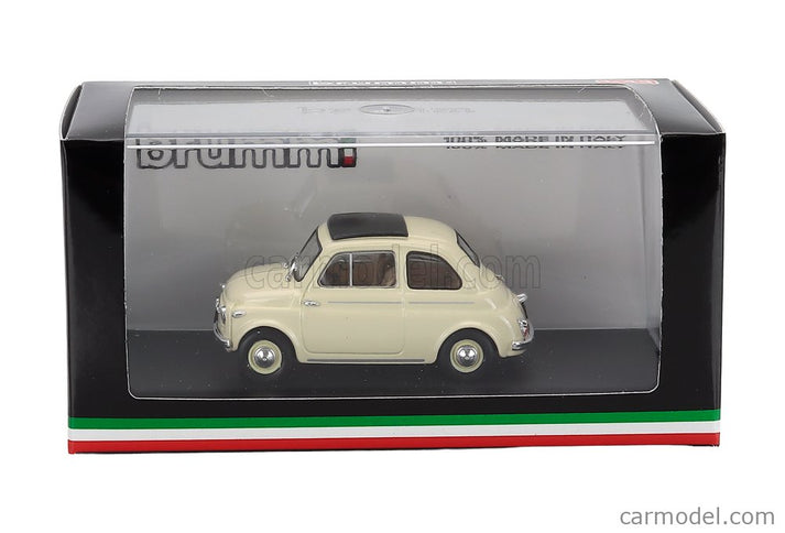 Fiat 500 Nuova Chiusa Closed 1959 1:43 Brumm slonovinová - Avorio