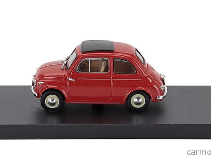 Fiat 500 Nuova Chiusa Closed 1959 1:43 Brumm červená Corallo - červená