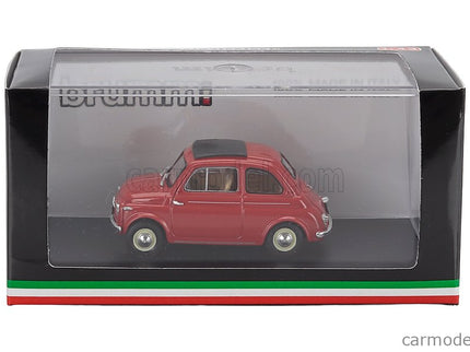 Fiat 500 Nuova Chiusa Closed 1959 1:43 Brumm červená Corallo - červená
