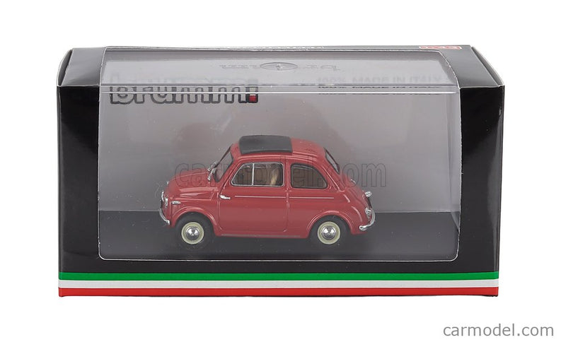 Fiat 500 Nuova Chiusa Closed 1959 1:43 Brumm červená Corallo - červená
