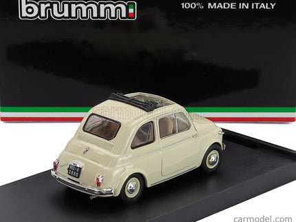 Fiat 500 Nuova Aperta Open 1959 1:43 Brumm Avorio - Avory