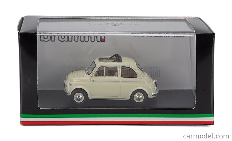 Fiat 500 Nuova Aperta Open 1959 1:43 Brumm Avorio - Avory