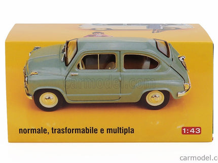 Fiat 600D Berlina 1960 1:43 Brumm biela - biela