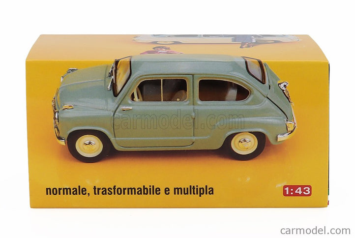 Fiat 600D Berlina 1960 1:43 Brumm biela - biela