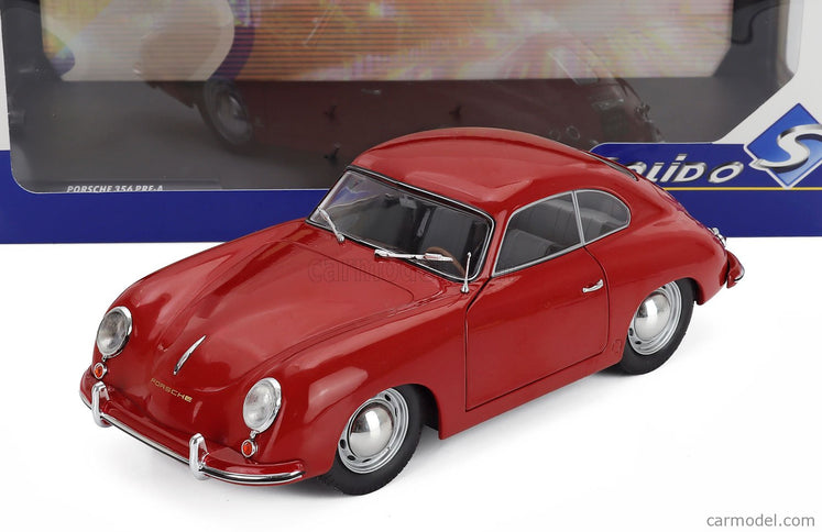 Porsche 356 Pre-A Coupe 1953 1:18 Solido červená