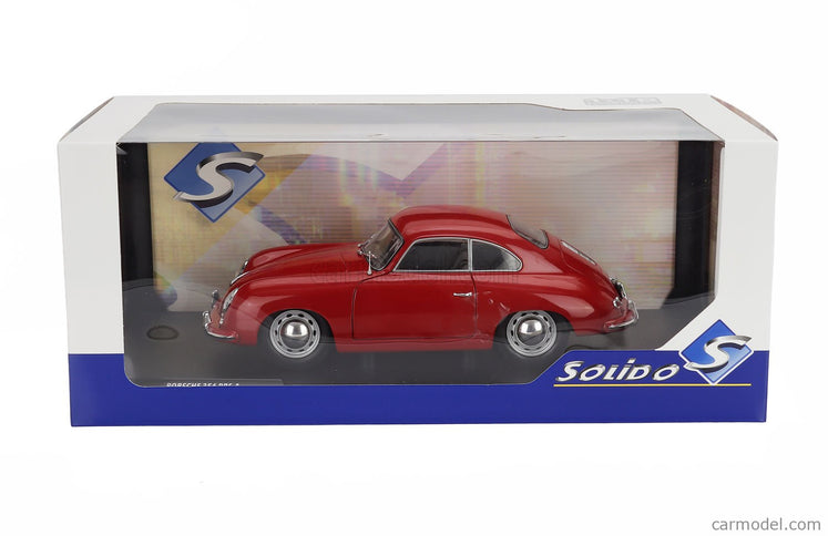 Porsche 356 Pre-A Coupe 1953 1:18 Solido červená
