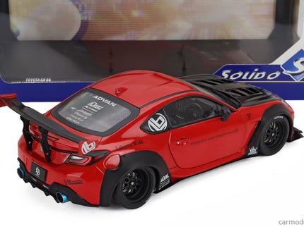 Toyota GR86 Lbwk Body Kit Coupe 2024 1:18 Solido červená čierna