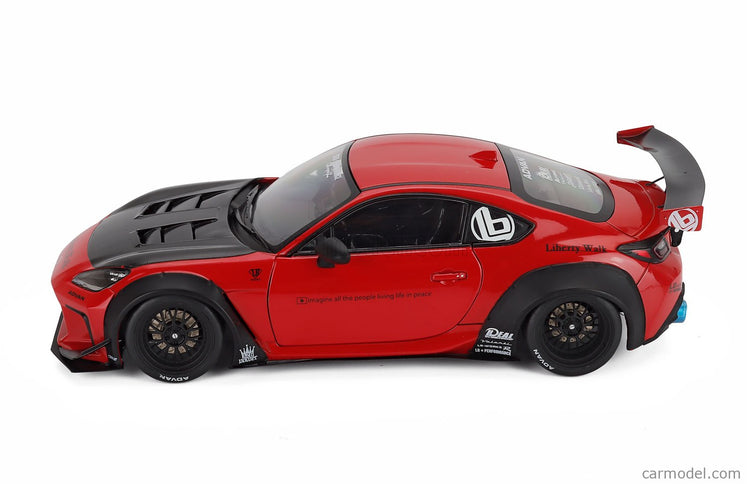 Toyota GR86 Lbwk Body Kit Coupe 2024 1:18 Solido červená čierna