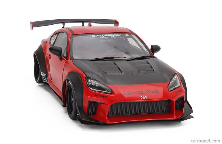 Toyota GR86 Lbwk Body Kit Coupe 2024 1:18 Solido červená čierna