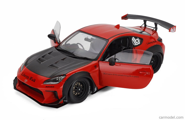 Toyota GR86 Lbwk Body Kit Coupe 2024 1:18 Solido červená čierna