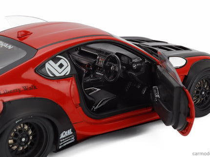 Toyota GR86 Lbwk Body Kit Coupe 2024 1:18 Solido červená čierna