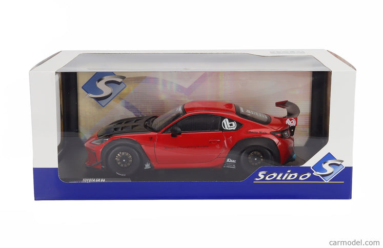 Toyota GR86 Lbwk Body Kit Coupe 2024 1:18 Solido červená čierna
