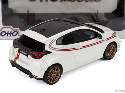 Toyota Yaris GR Tgr Italy Limitovaná Edícia 2024 1:18 Otto Mobile biela červená