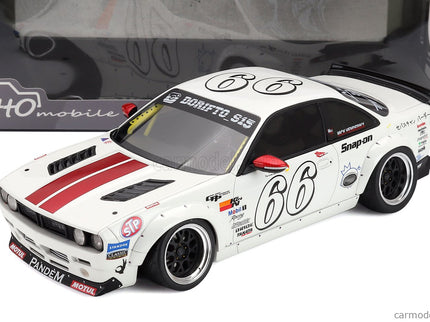 Nissan Silvia (S14) N°66 Boss Rocket Bunny 2024 1:18 Otto Mobile biela