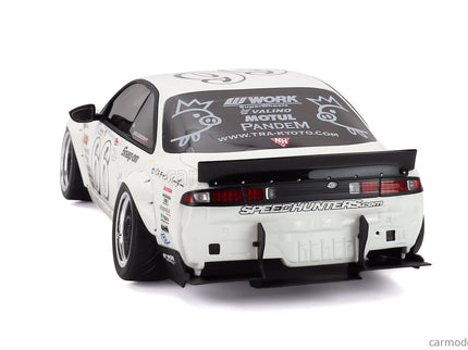 Nissan Silvia (S14) N°66 Boss Rocket Bunny 2024 1:18 Otto Mobile biela